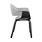 Armen Living Adalyn Gray Faux Leather and Black Wood Dining Room Accent Chair LCADCHBLGR - alternate 9